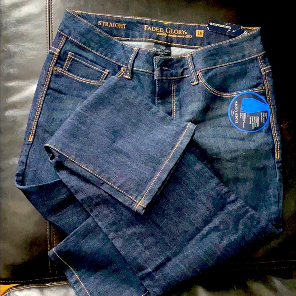 Faded glory jeans size 10a brand new